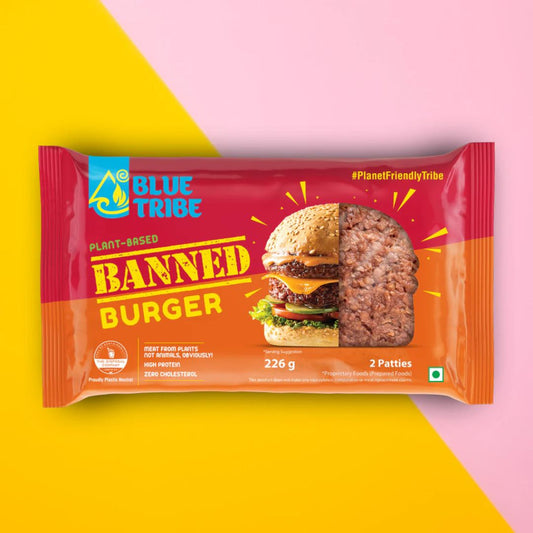 Plant Based Hamburger 2  Patties 226gm Blue Tribe