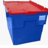 Plastic-Crates 400(L) x 300(B) x 270(H) MM - Attached Lid Crate Nilkamal