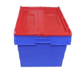 Plastic-Crates 600(L) x 400(B) x 320(H) MM - Attached Lid Crate Nilkamal