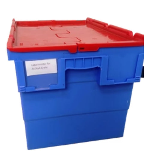 Plastic-Crates 600(L) x 400(B) x 350(H) MM - Attached Lid Crate Nilkamal