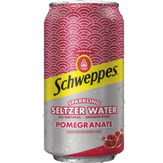 Pomegranate Sparkling Water Beverage Schweppes