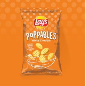 Poppables White Cheddar Flavored Potato Snacks Lays