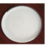 Porous White Flat Round Plate D- 6.25” _ 8”_10”_12” ArtEvo