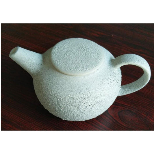 Porous White Round Tea Pot  D-2.5” x H-4” ArtEvo