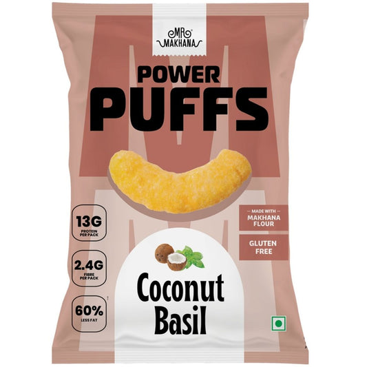 Powder Puffs Coconut Basil  60 gm  Mr. Makhana