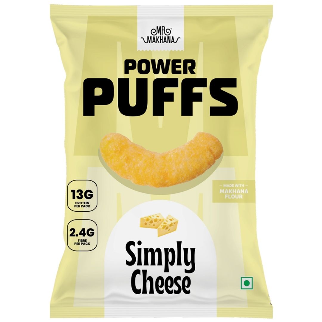 Powder Puffs Simply Cheese  60 gm  Mr. Makhana