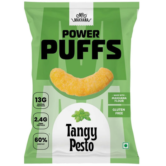 Powder Puffs Tangy Pesto  60 gm  Mr. Makhana