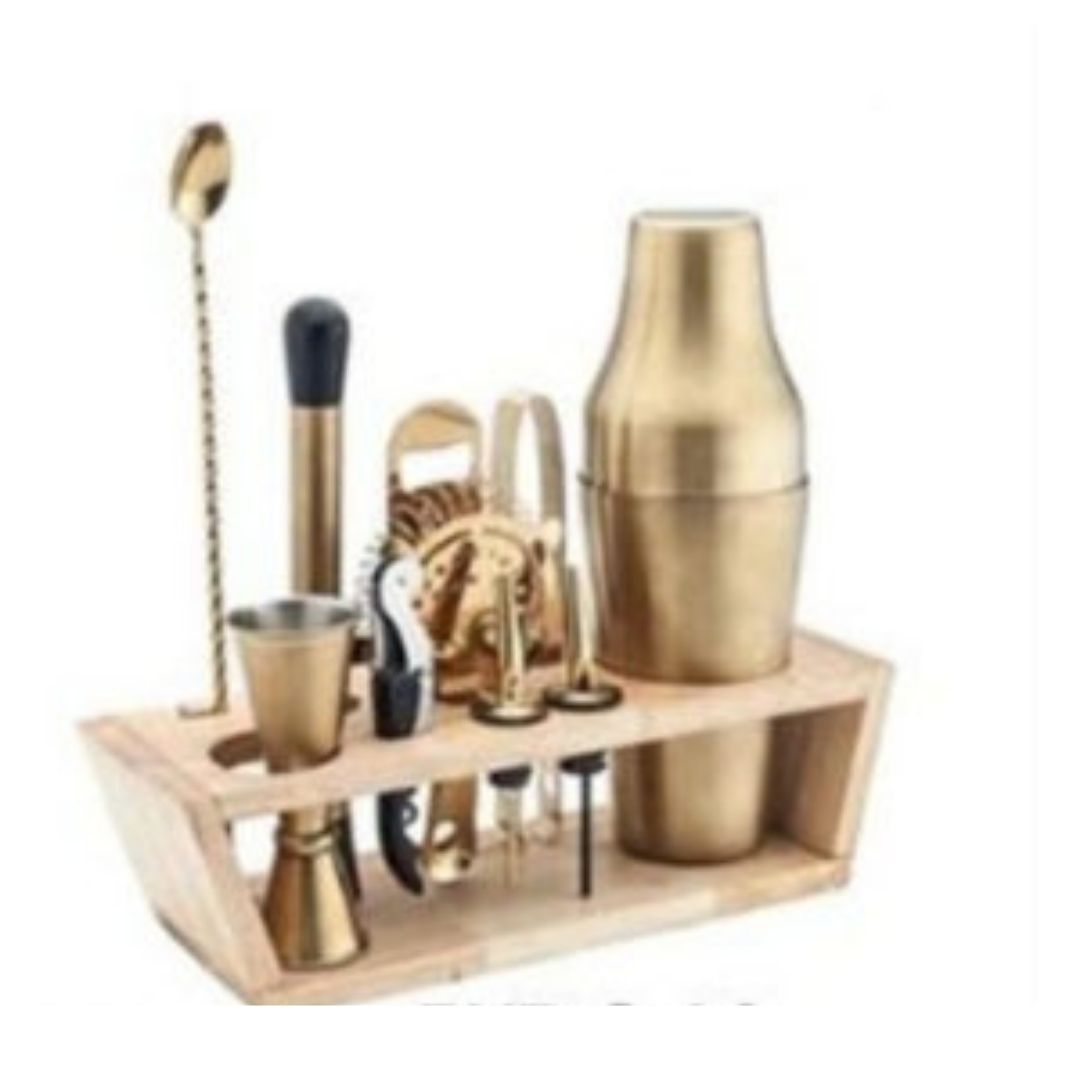 Premium Bar Set 11 pc PVD Gold