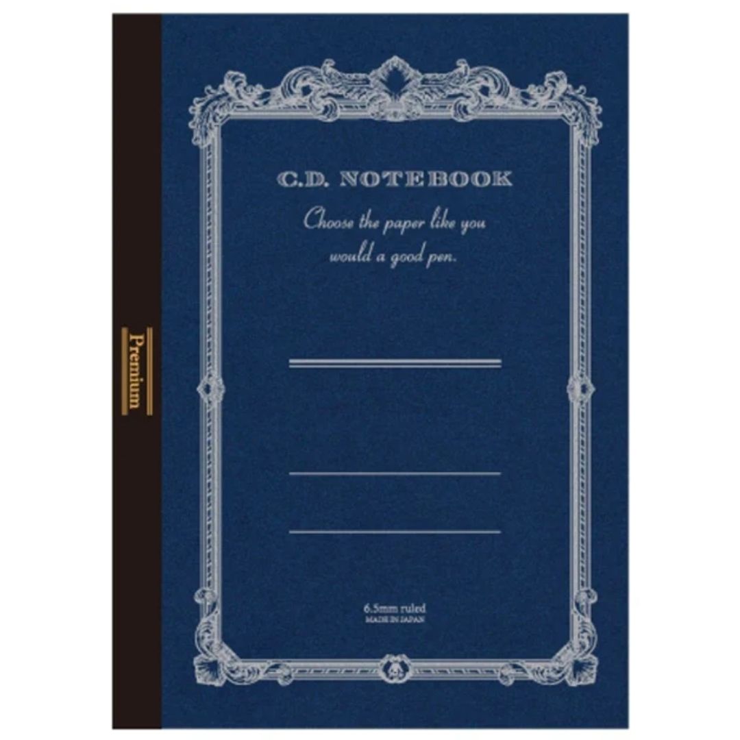 Premium CD Notebook Horizontal Ruled Navy