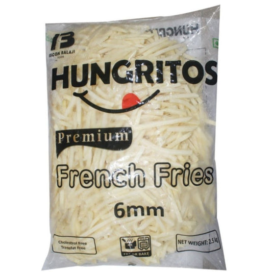 Premium French Fries 6mm  - 2.5 kg  Hungritos'