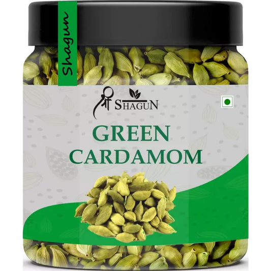 Premium Green Cardamom Elaichi - 50g Jar Shagun