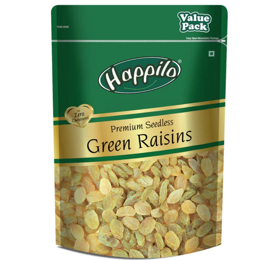 Premium Seedless Green Raisins Happilo