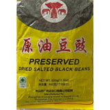 Preserved Dried Salted Black Beans 300 gm Triple Elephant