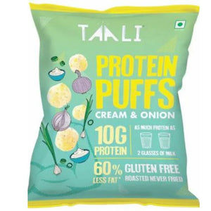 Protein Puffs-Cream & Onion 60g Taali