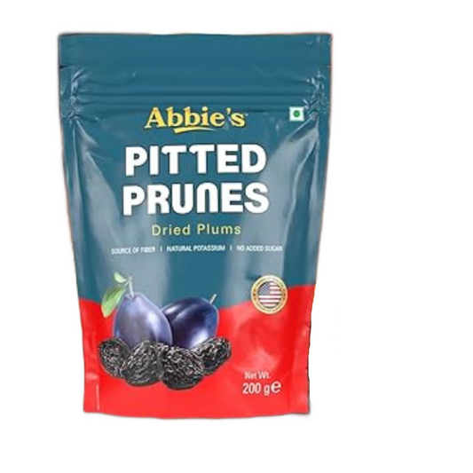 Prunes pitted 200 gm Abbie's