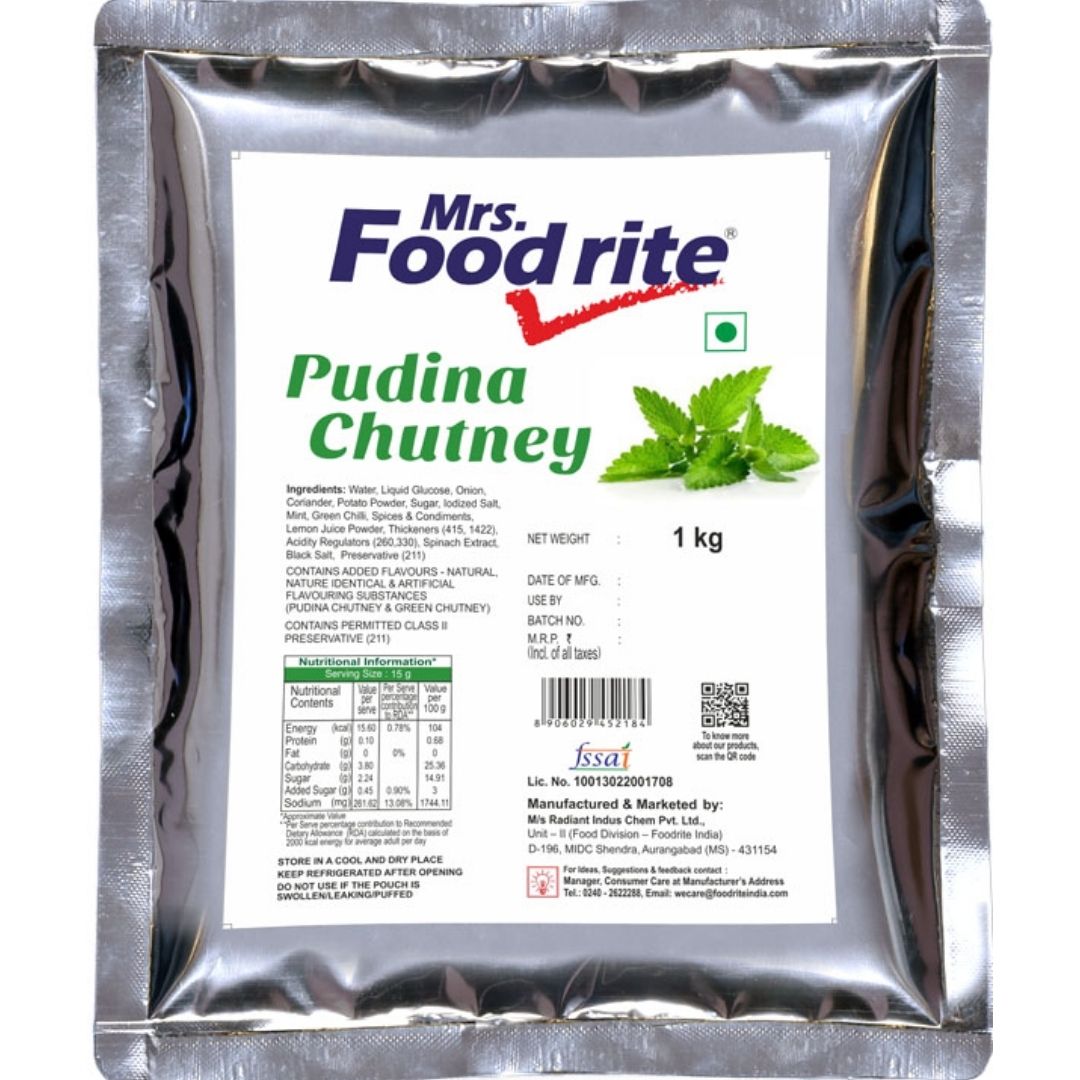 Pudina Chutney   1 kg  Mrs Food rite