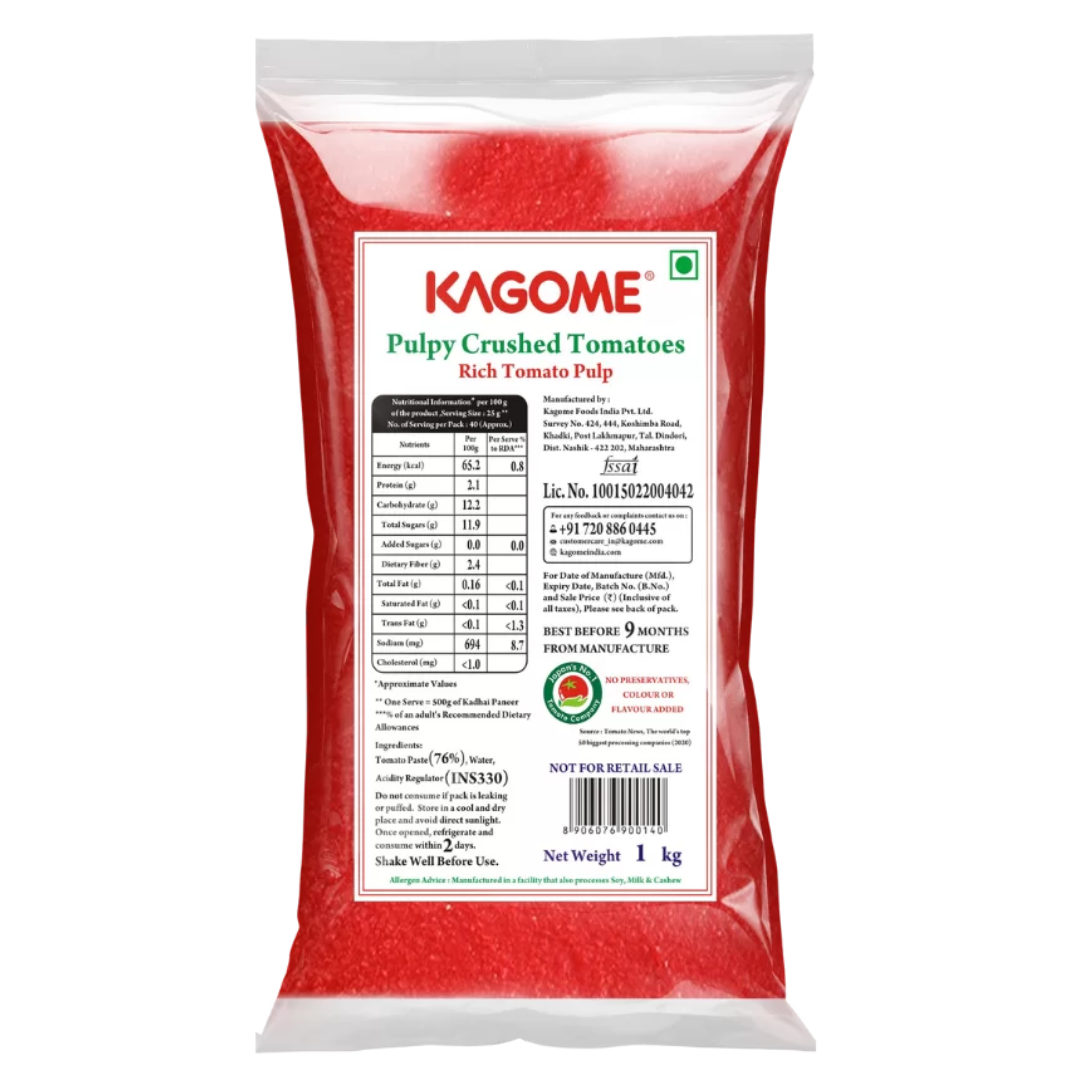 Pulpy Crushed Tomatoes 1 kg Kagome