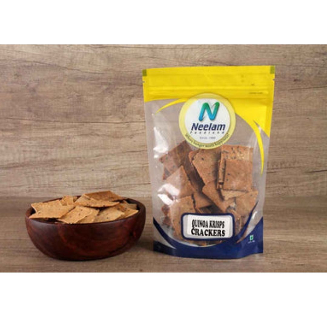 QUINOA KRISPS CRACKERS 125G NEELAM