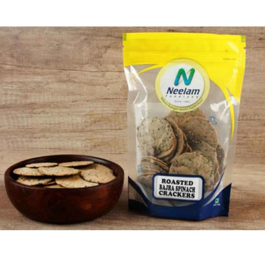 ROASTED BAJRA SPINACH CRACKER 100G NEELAM