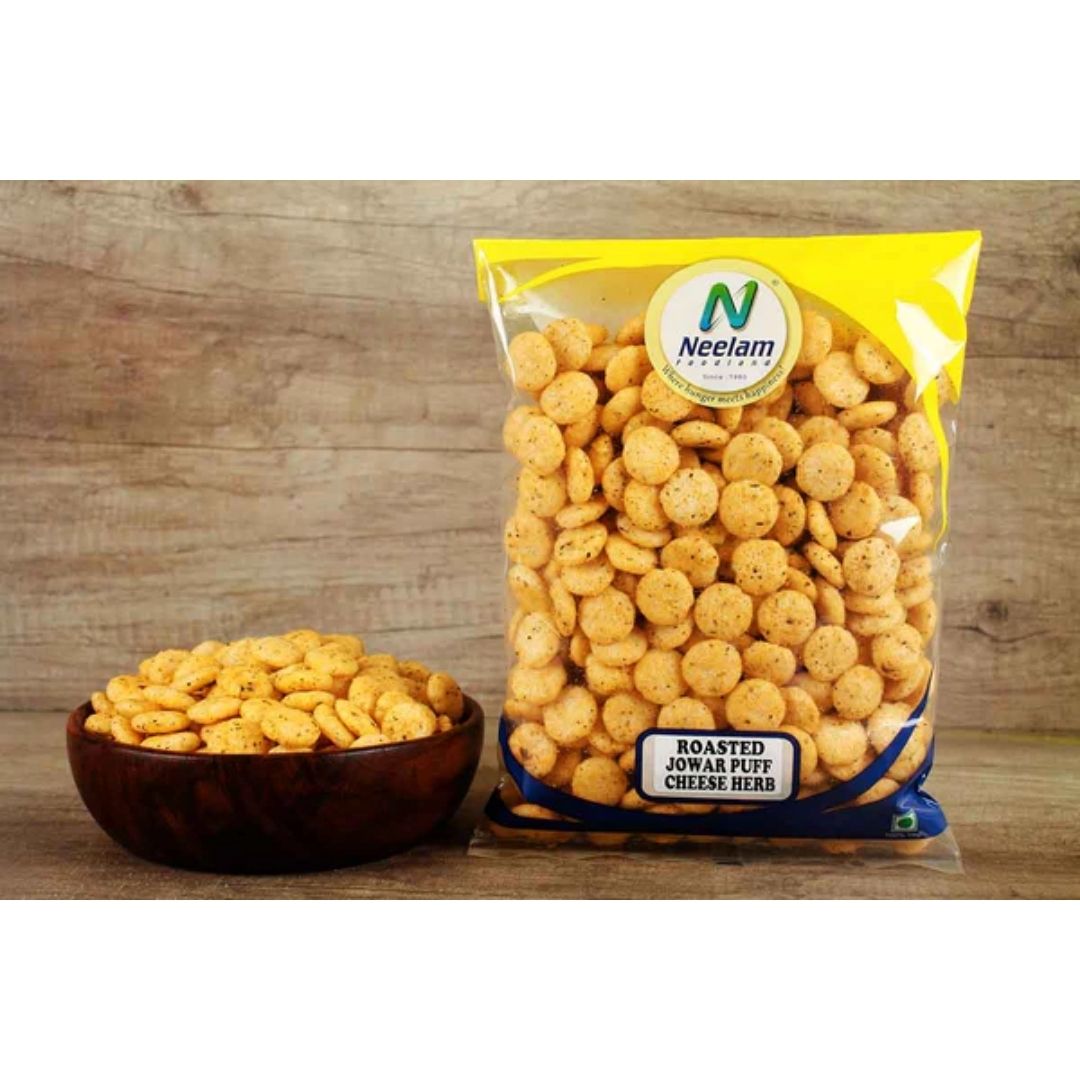 ROASTED JOWAR PUFF CHEESE & HERB 200G NEELAM