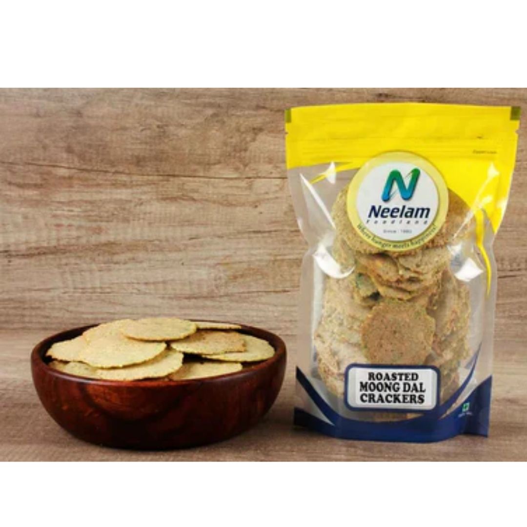 ROASTED MOONG DAL CRACKER 100G NEELAM