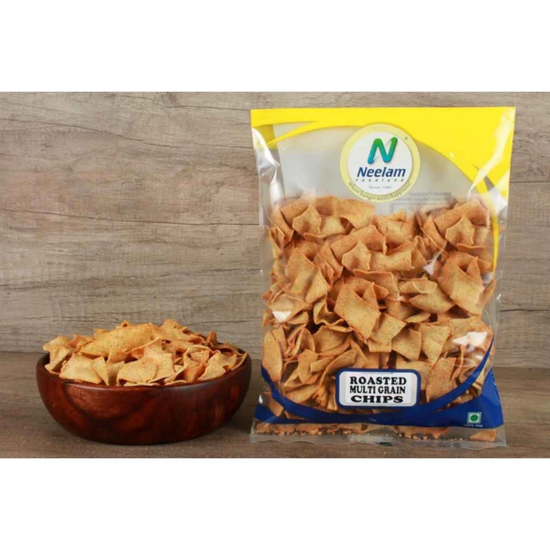 ROASTED MULTIGRAIN CHIPS 200 GM NEELAM