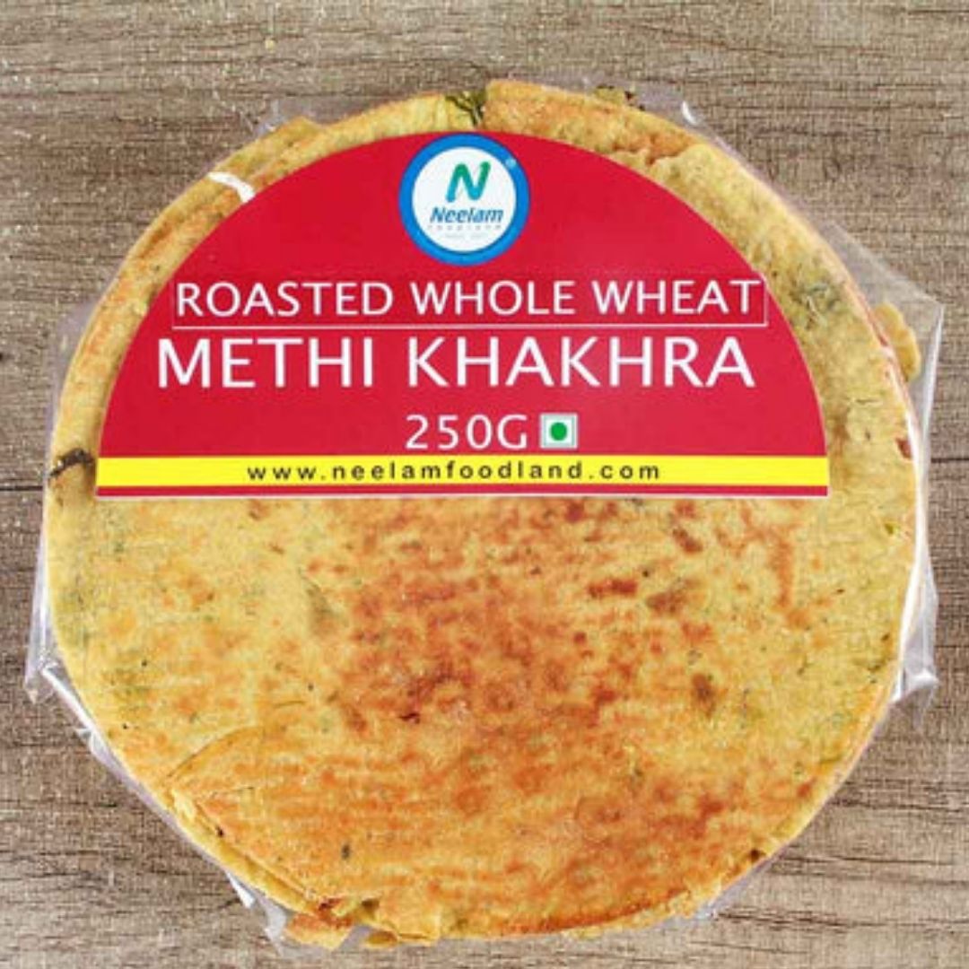 ROASTED WHOLE WHEAT METHI KHAKHRA 250G NEELAM