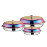 Rainbow Entree Dish Round With Lid (Premium) PR-705 Venus