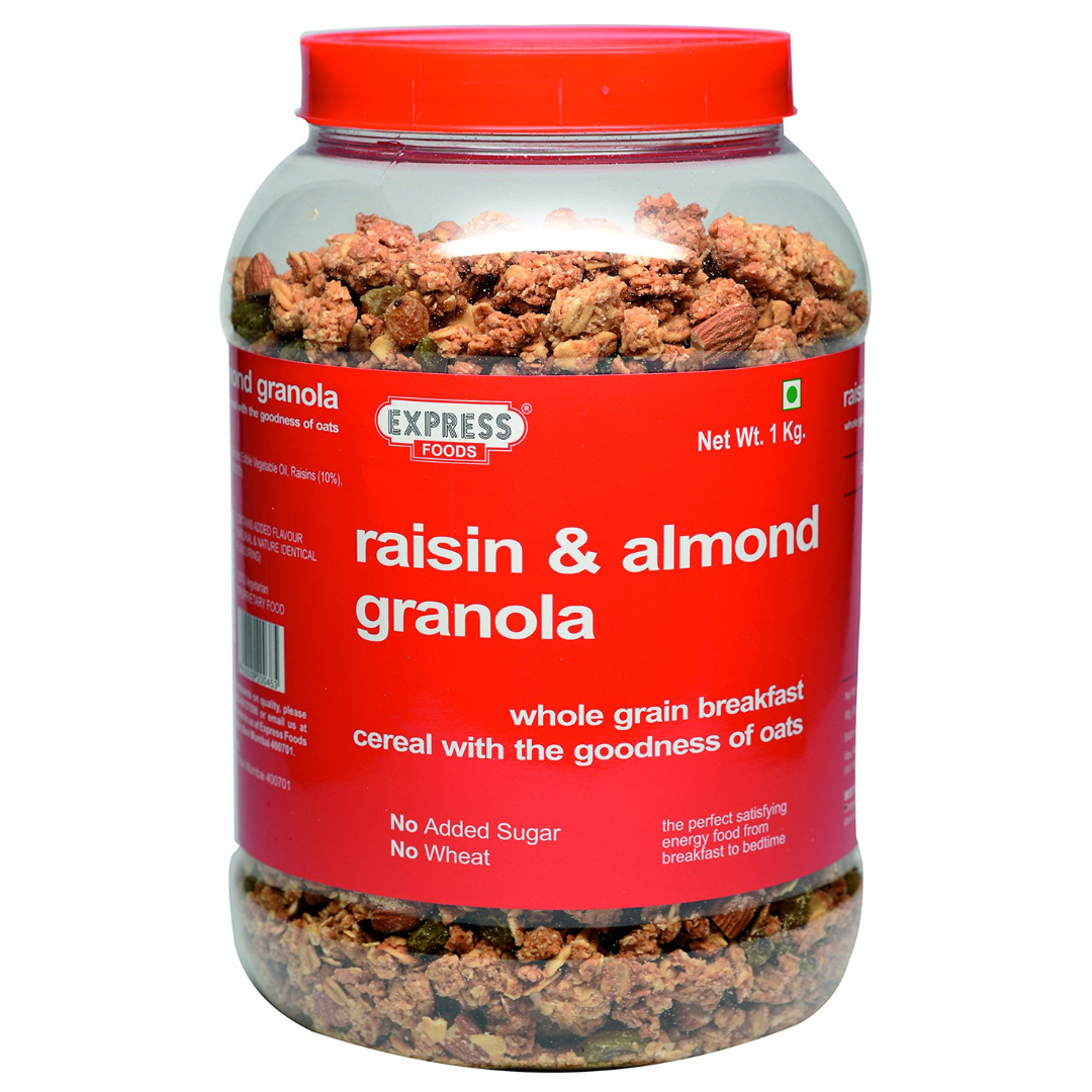 Rasian & almonds Granola 1 Kg Express food