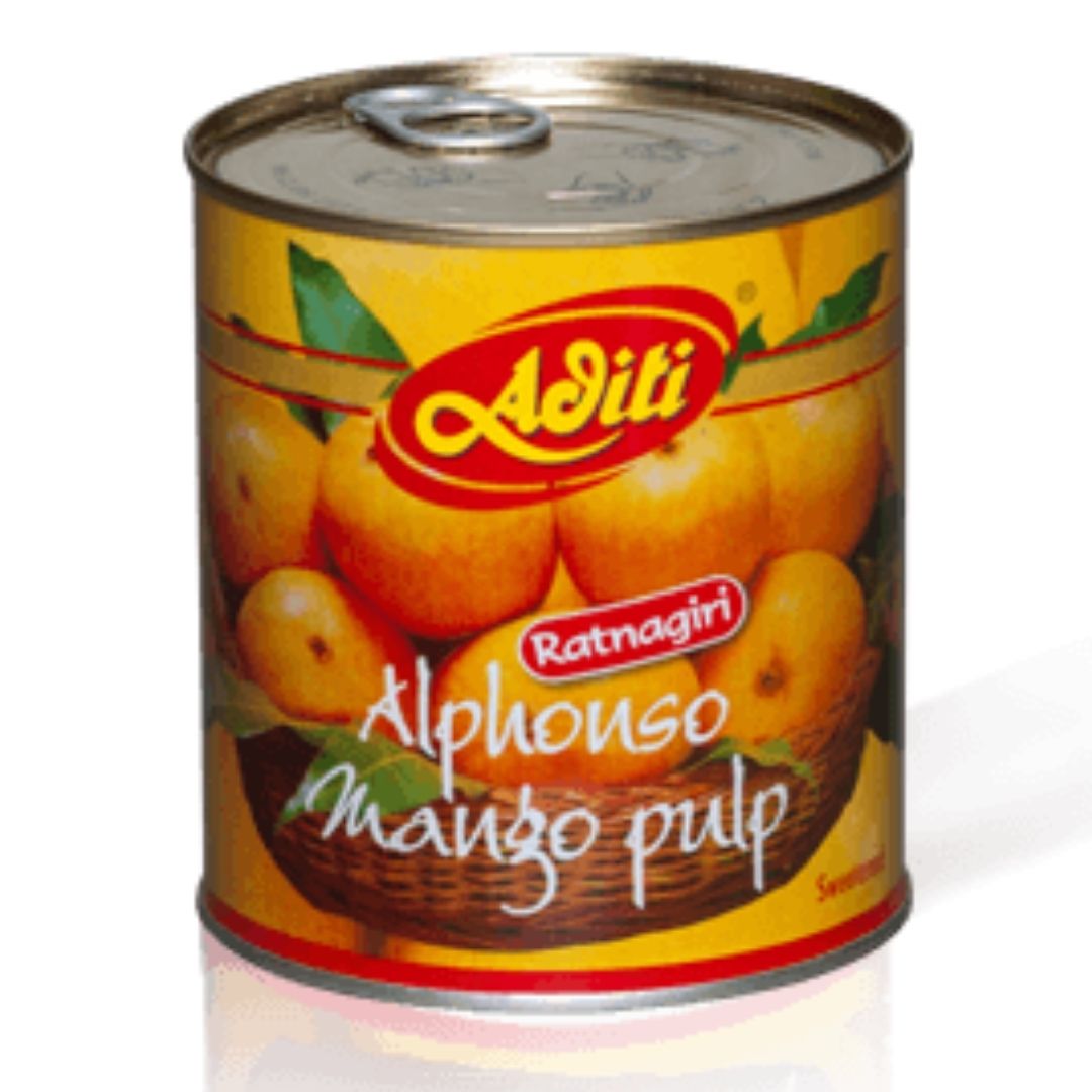 Ratnagiri Alphonso Mango Pulp Sweetened 850g  Aditi