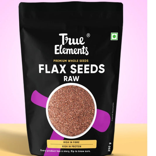 Raw Flax Seeds - Rich in Fibre True Elements