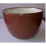 Red Brown Family Coupe Bowl D- 7.5” x H- 5” ArtEvo