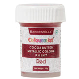 Red Cocoa Butter Metallic Colour Paint 20g Colourmist