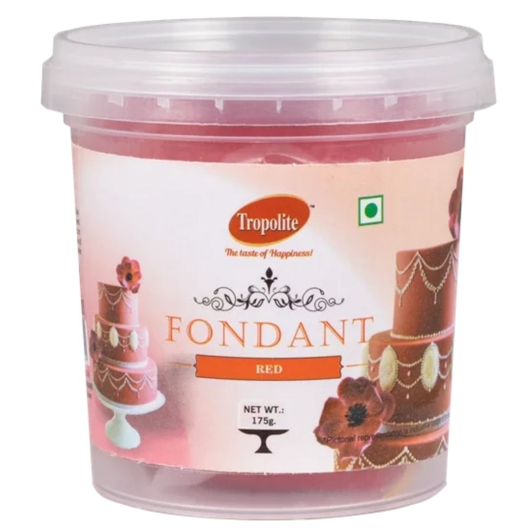 Red Fondant Cake Icings & Decorations 1kg Tropolite