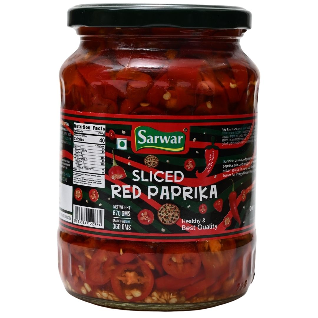 Red Paprika Sliced  680 gm Sarwar