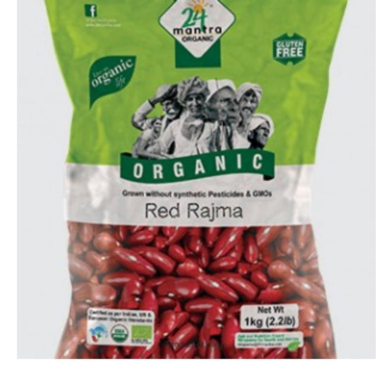 Red Rajma Himalayan 1kg 24 Mantra Organic