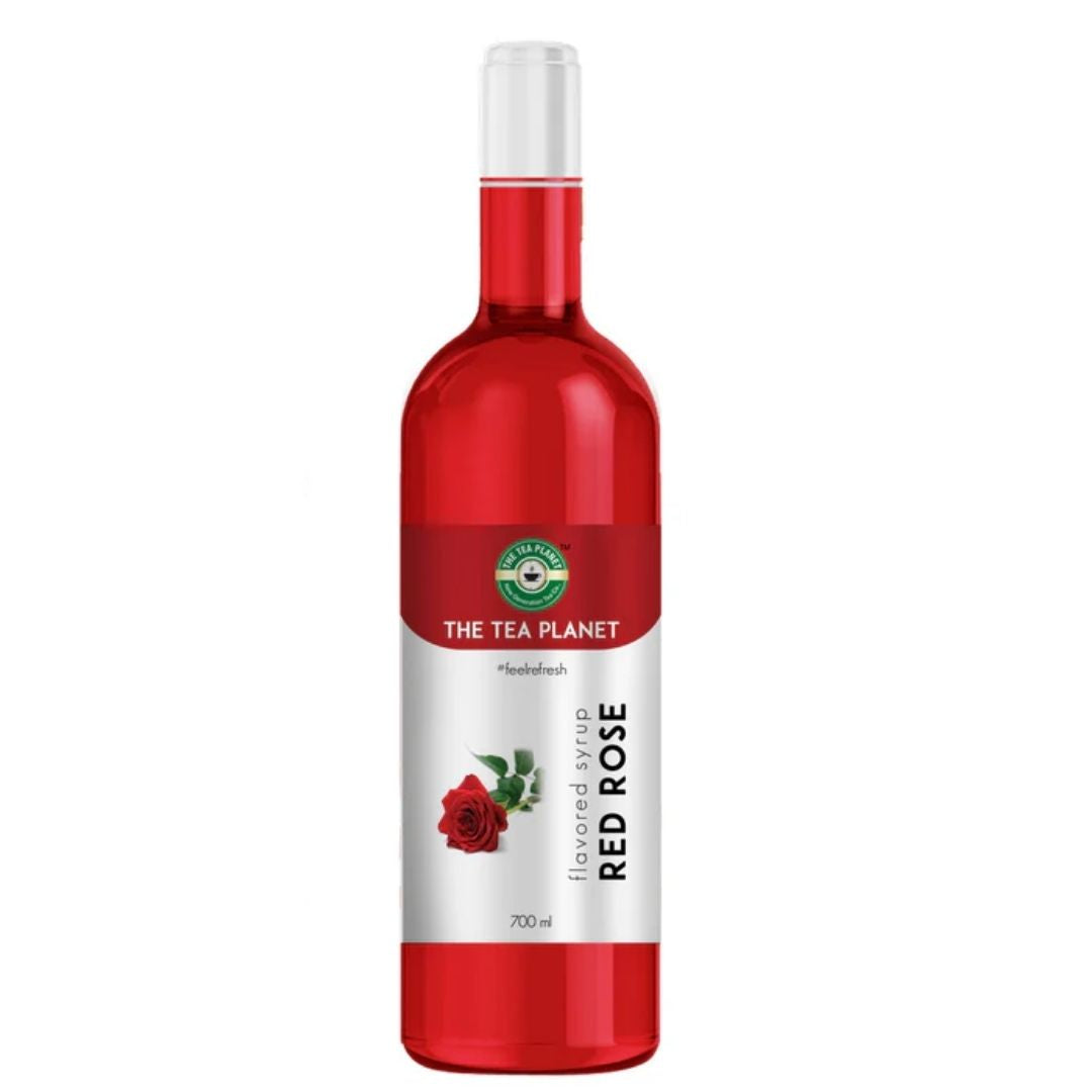 Red Rose Flavored Syrup - 700 ml The Tea Planet