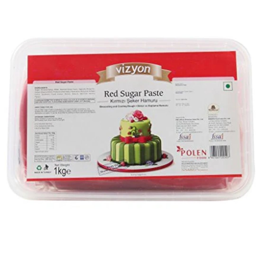 Red Sugar Paste 1kg Vizyon