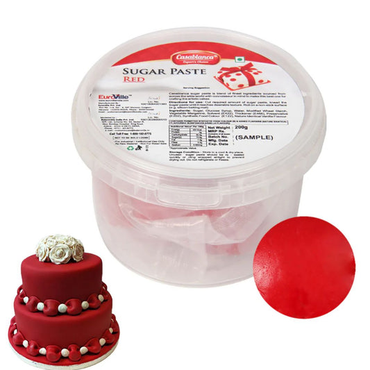 Red Sugar Paste 200g Casablanca