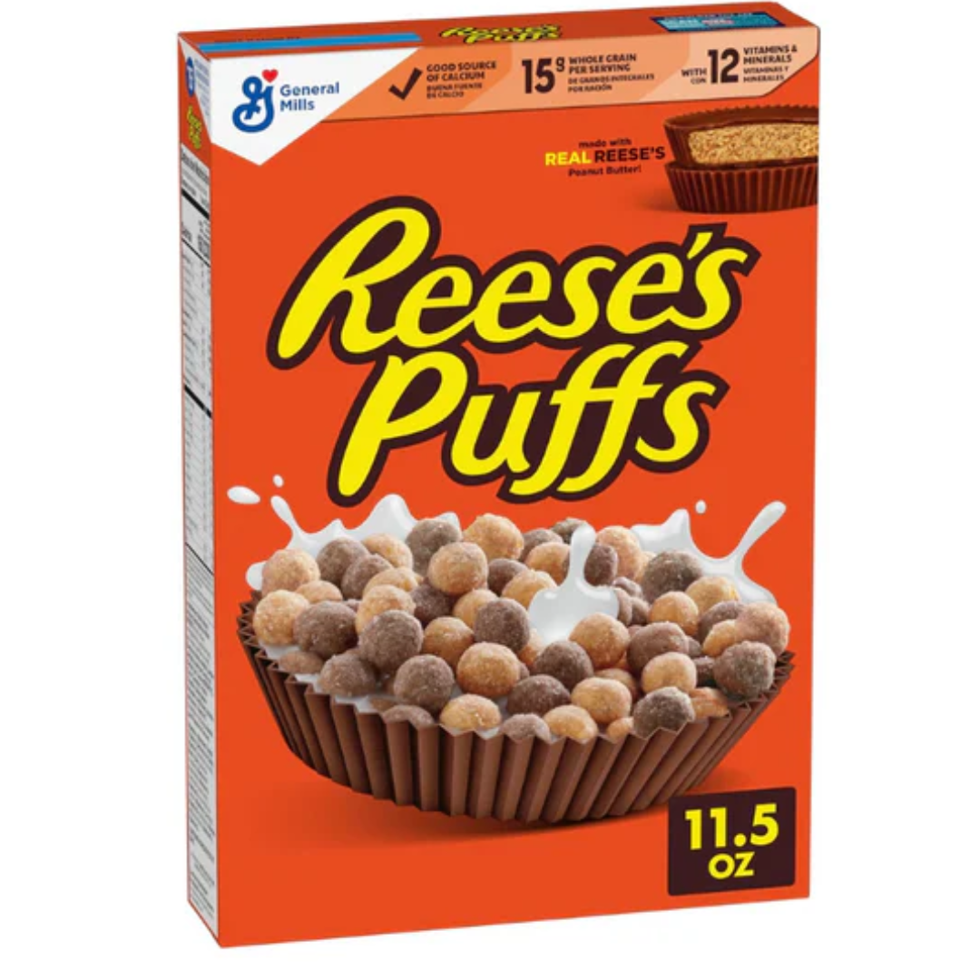 Reese's Puffs Peanut Butter & Chocolate Cereal 326gm General Mills – JITCO