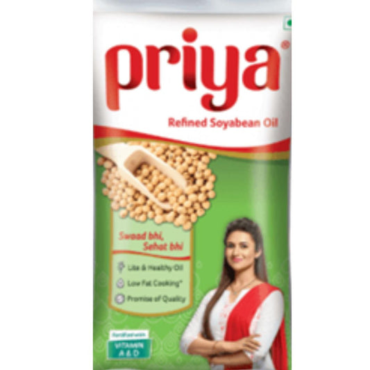 Refined Soyabean Oil 1 ltr  Priya