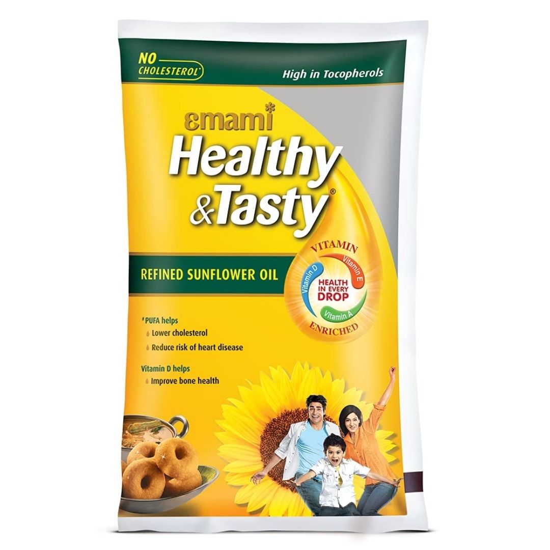 Refined Sunflower Oil 1ltr Emami Healthy & Tasty