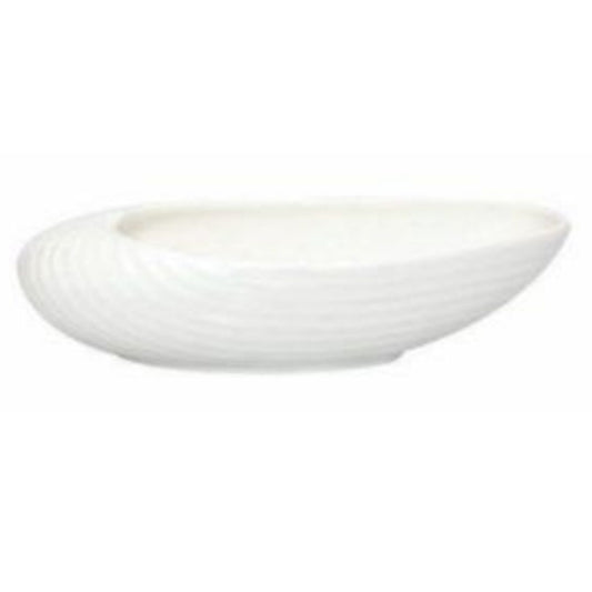 Ribbed Bowl Oval Small Clay Craft