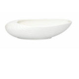 Ribbed Bowl Oval Small Clay Craft