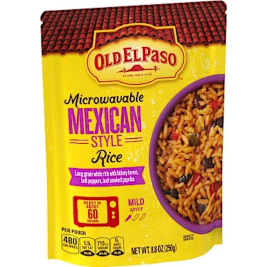 Rice, Mexican Style Rice, Microwavable Pouch Old El Paso