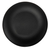 Rings Matt Medium Plate 23 Cm Black – Dine