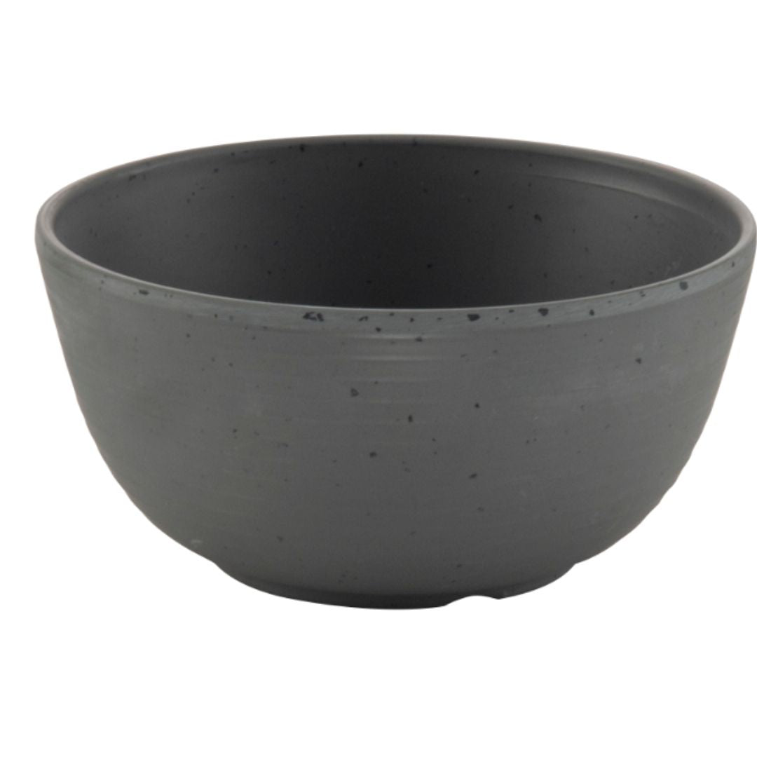 Rings Matt Round Veg Bowl 10 Cm Speckle Grey – Dine