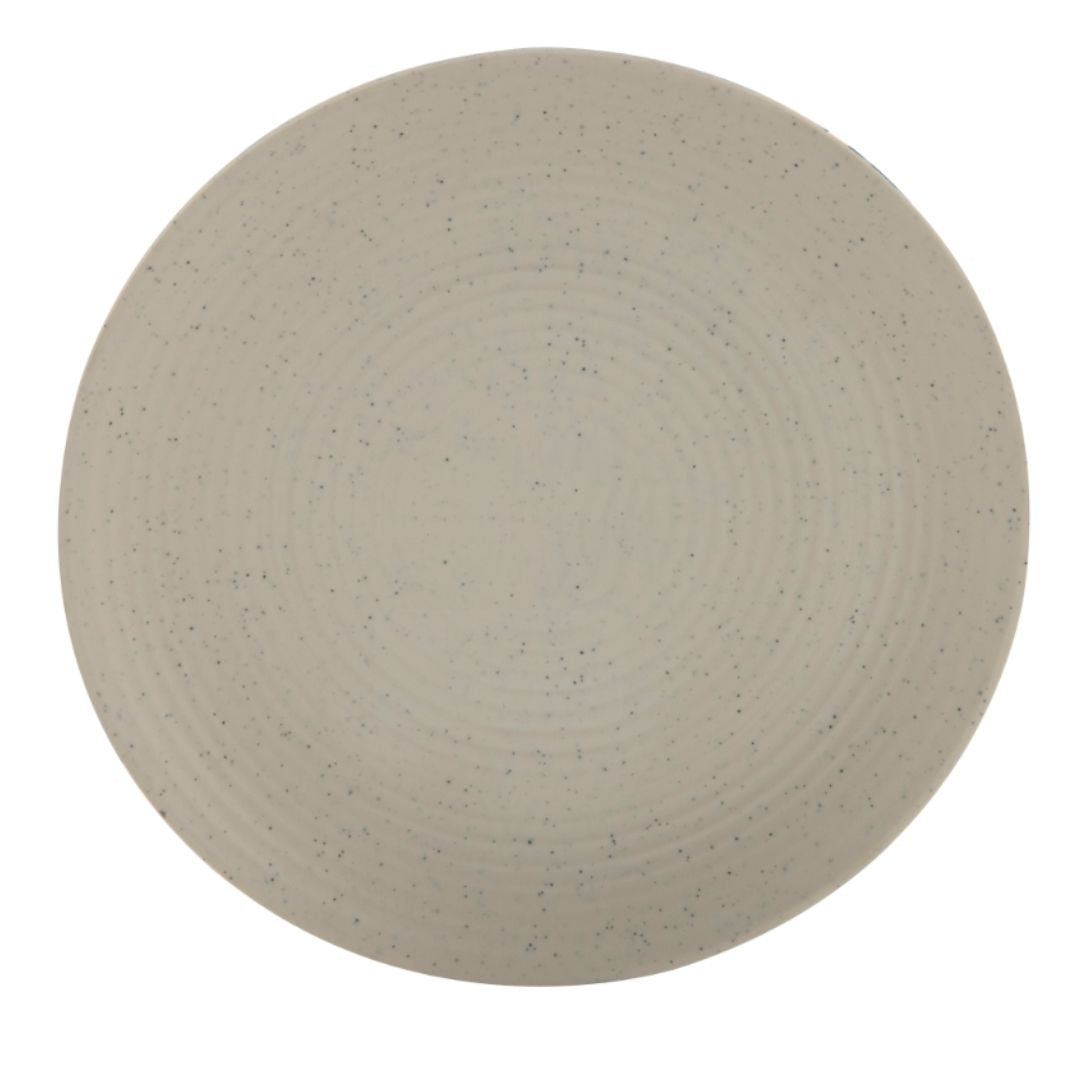 Rings Matt Small Plate 19 Cm Speckle Cream – Dine