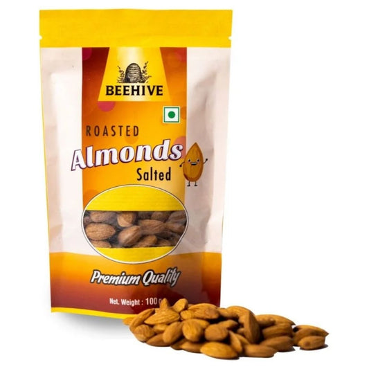 Roasted Almonds Salted 100gm Beehive