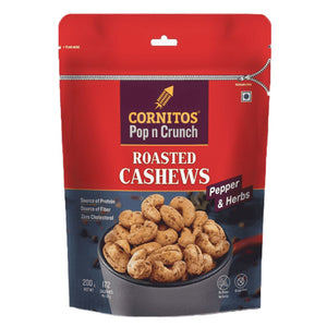 Roasted Cashews Pepper & Herbs 200g Cornitos
